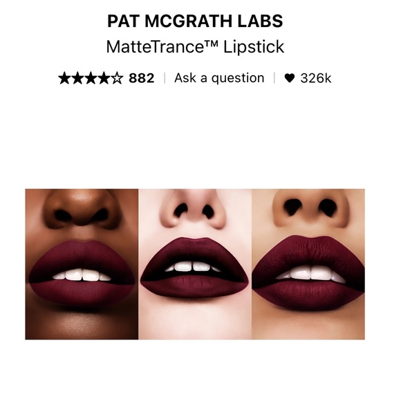 Pat McGrath MatteTrance 200 McMenamy Lipstick - Picture 3 of 3